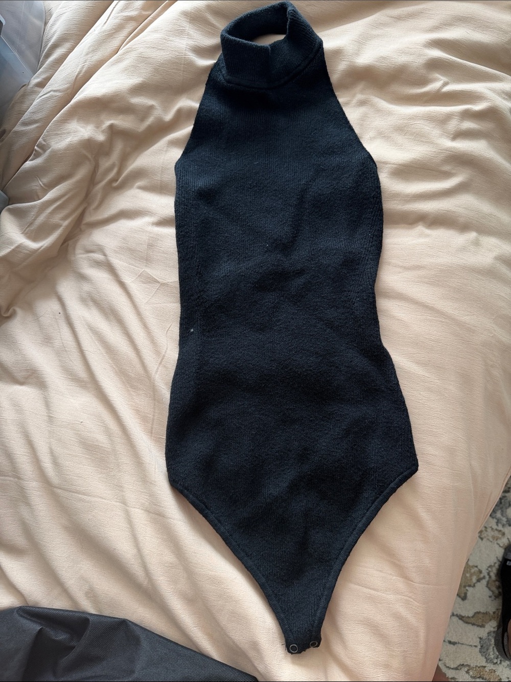 Abercrombie & Fitch Black Turtleneck sweater Bodysuit